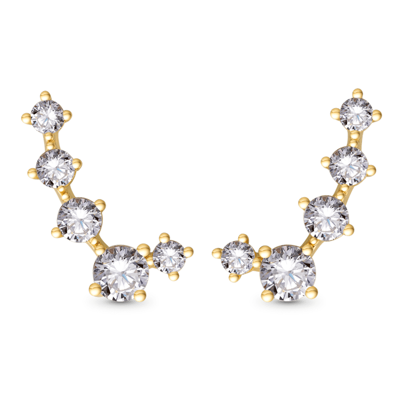 Gnoce Five CZ Studded Earrings_1
