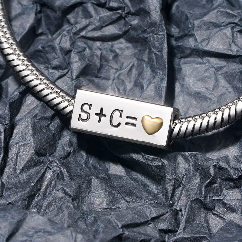 Gnoce Personalized Initials Rectangle Charm_3