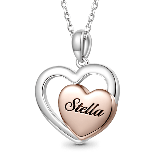 Gnoce Engravable Name Love Heart Necklace_1