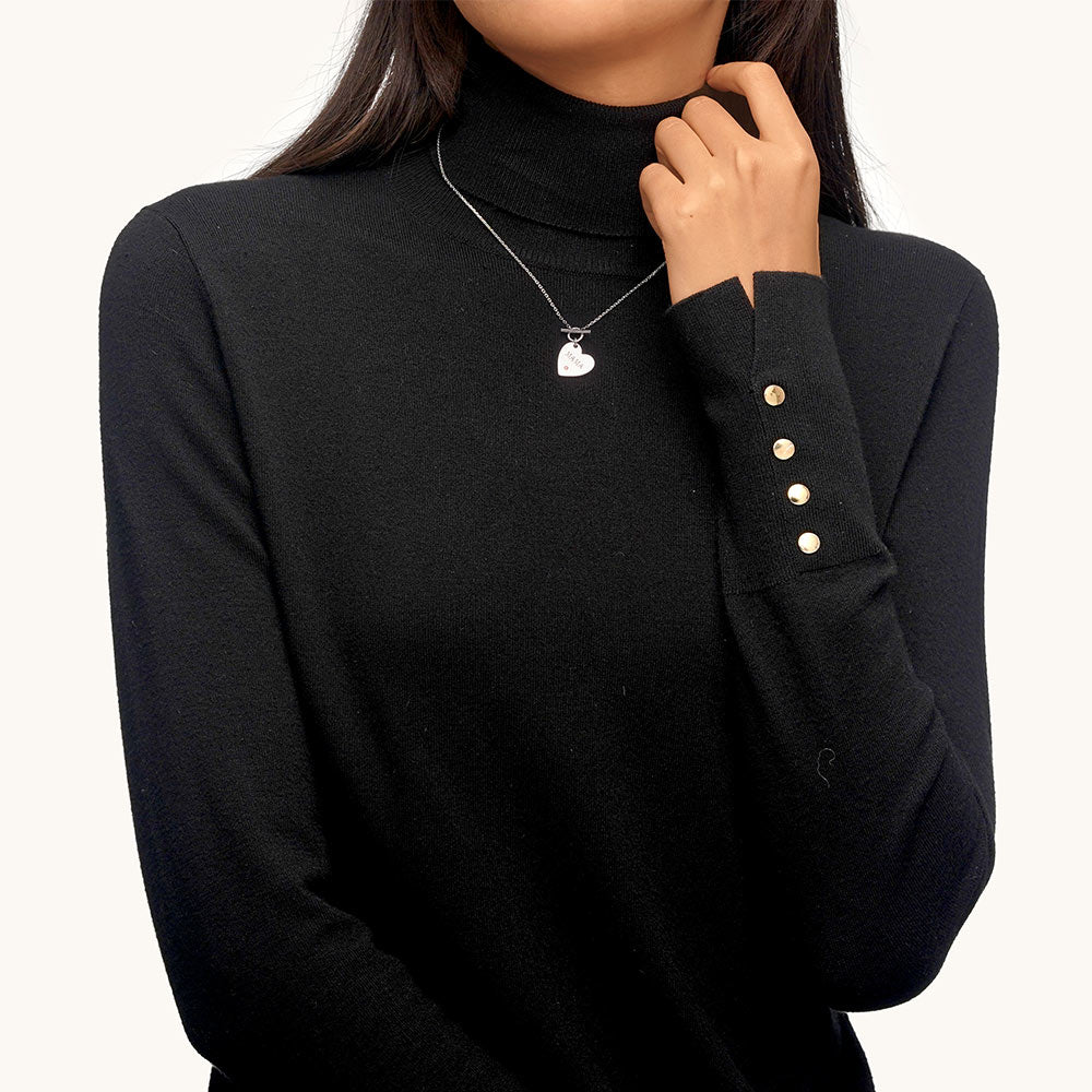 Gnoce Birthstone Heart MAMA Necklace_4