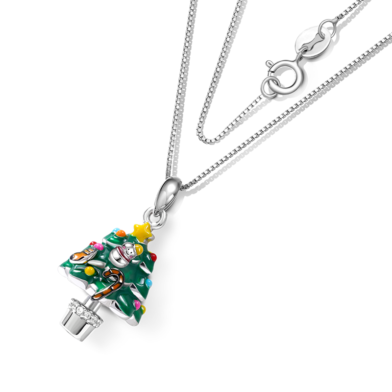 Gnoce Decorated Christmas Tree Necklace_2