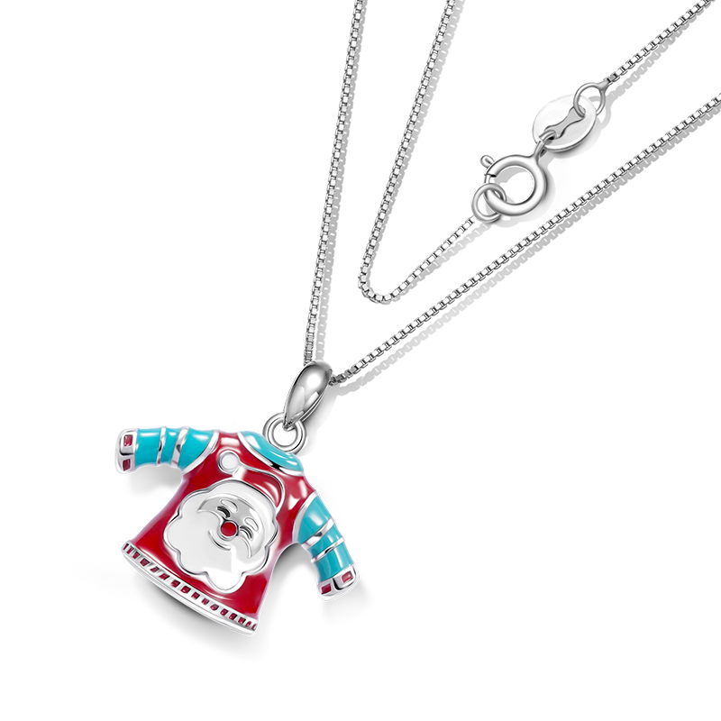 Gnoce Santa Claus T-shirt Necklace_2