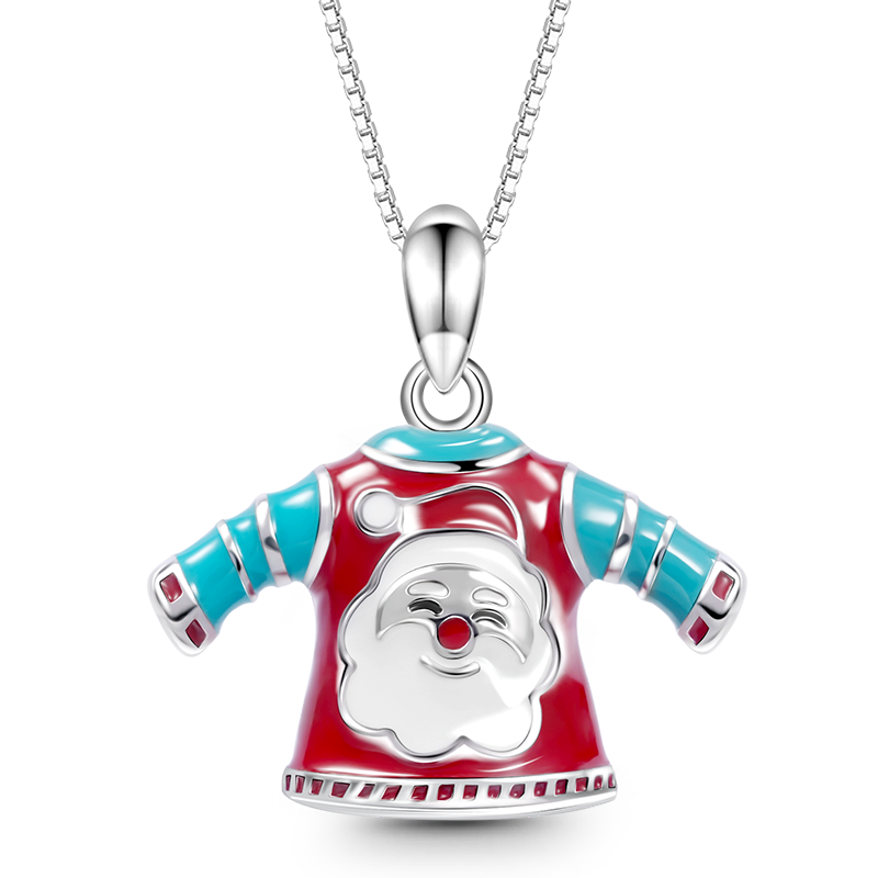 Gnoce Santa Claus T-shirt Necklace_1