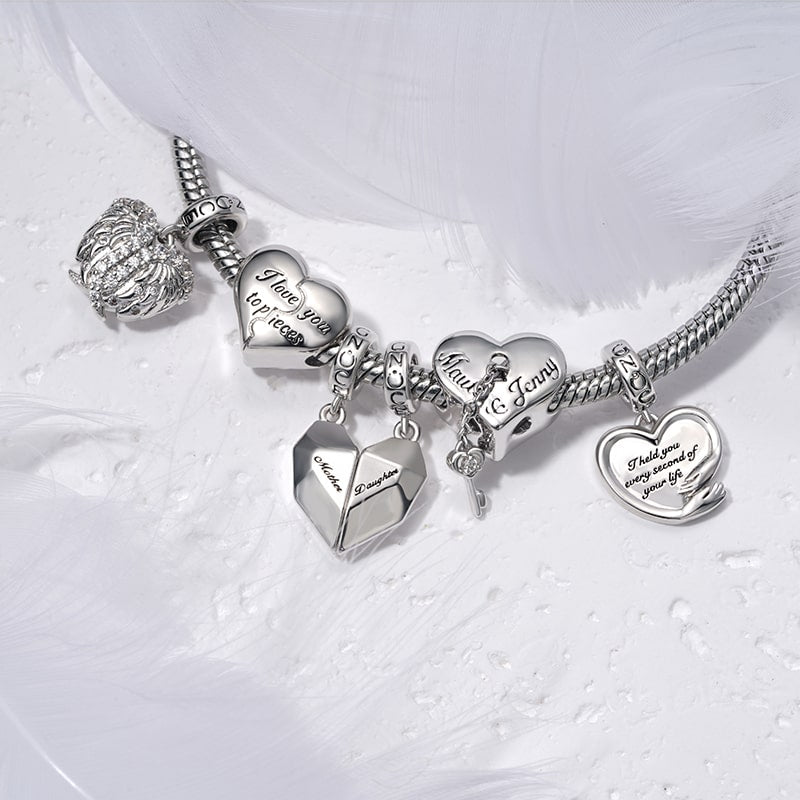 Gnoce “I love you to pieces” Heart Engravable Charm_4