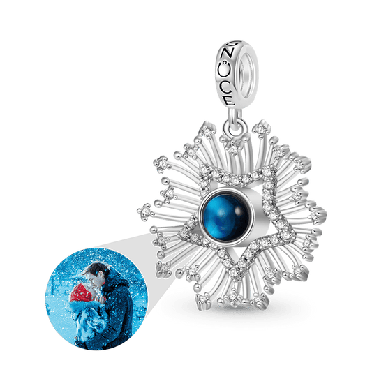 Gnoce Projection Star Personalized Photo Pendant Dangle Charm_1