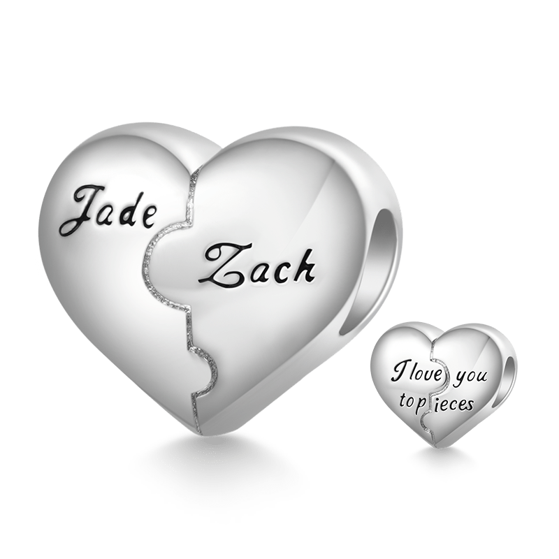 Gnoce “I love you to pieces” Heart Engravable Charm_3