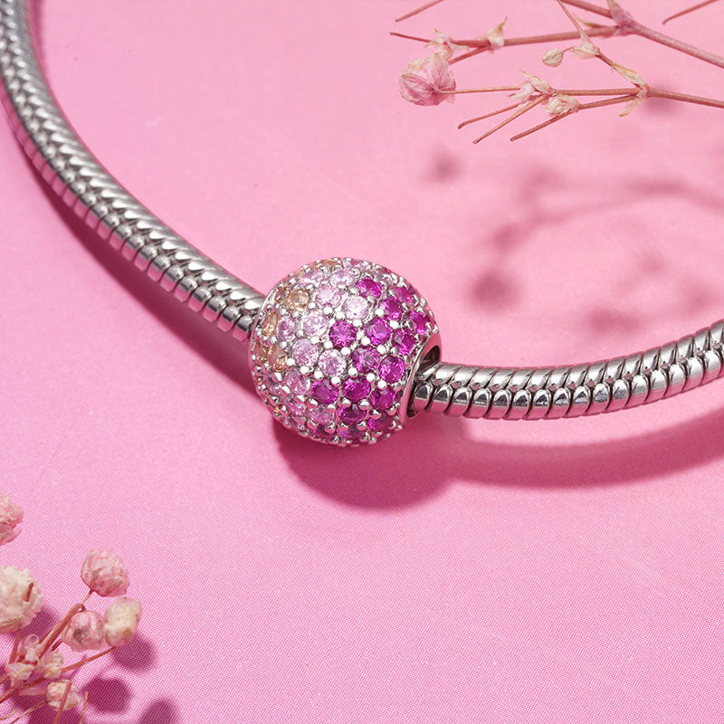 Gnoce Pink Champagne Rose Ombre Charm_3