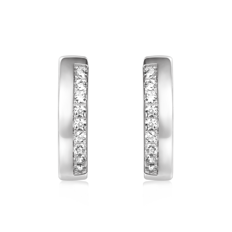 Gnoce Diamond Hug Hoop Earrings_4