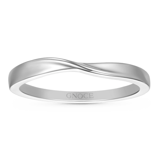 Gnoce Silver Twist Simple Ring_1