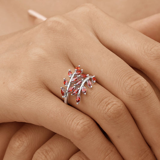 Gnoce Birthstone Delicate Vines Ring_5