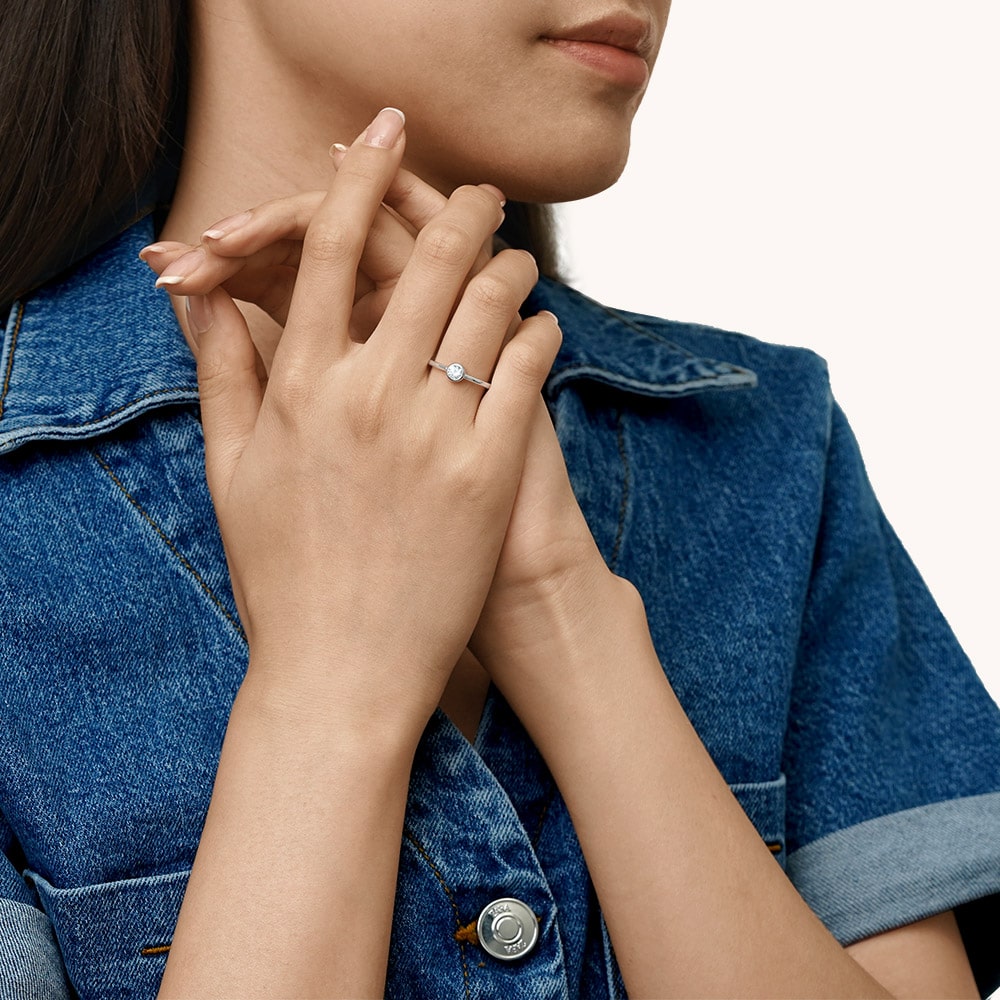 Gnoce Basic Solo Diamond Birthstone Promise Ring_4