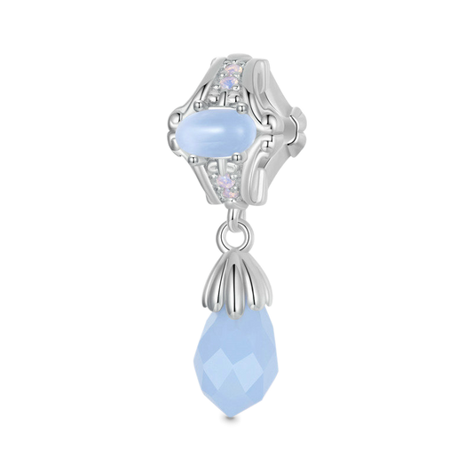 Gnoce Vintage Blue Water Drop Pendant Dangle Charm_1