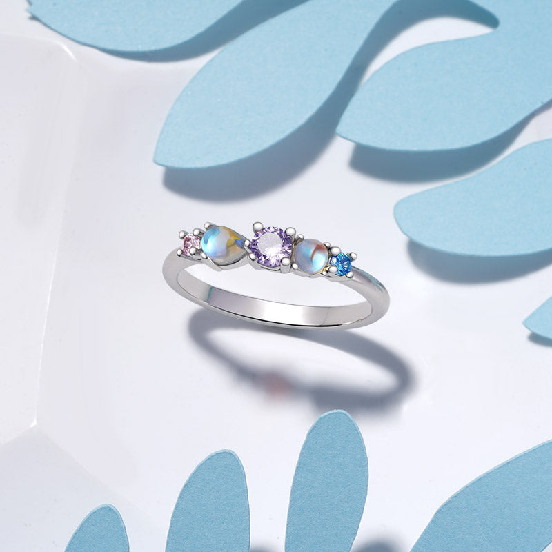 Gnoce Colorful Moonstone Ring_3