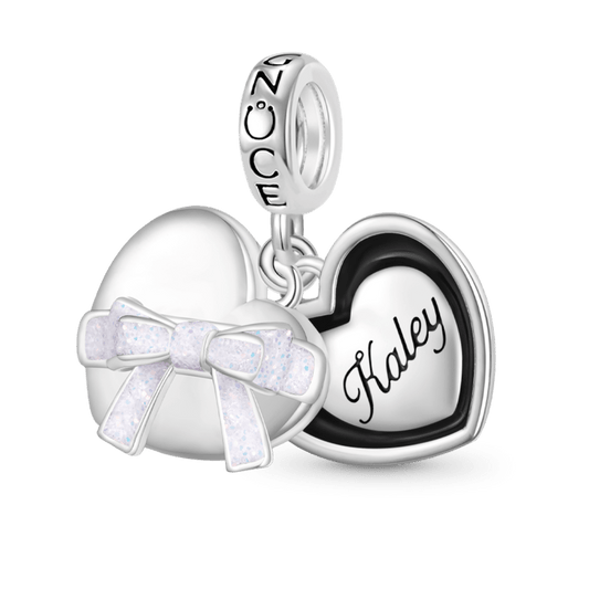 Gnoce Heart Gift Box Engravable Pendant Dangle Charm_1