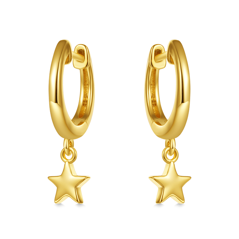 Gnoce Star Dangling Dangle Earrings_1