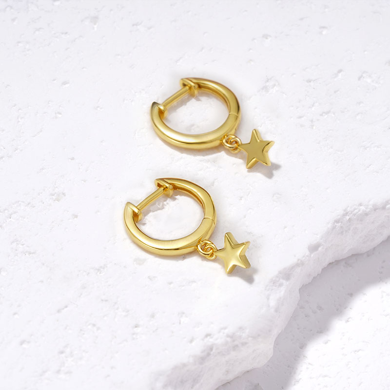 Gnoce Star Dangling Dangle Earrings_4