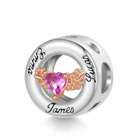 Gnoce Engravable Name Wings of Love Charm_1