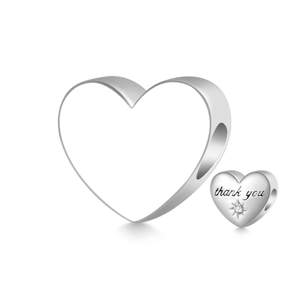 Gnoce Colgante Corazón Grabable "Gracias