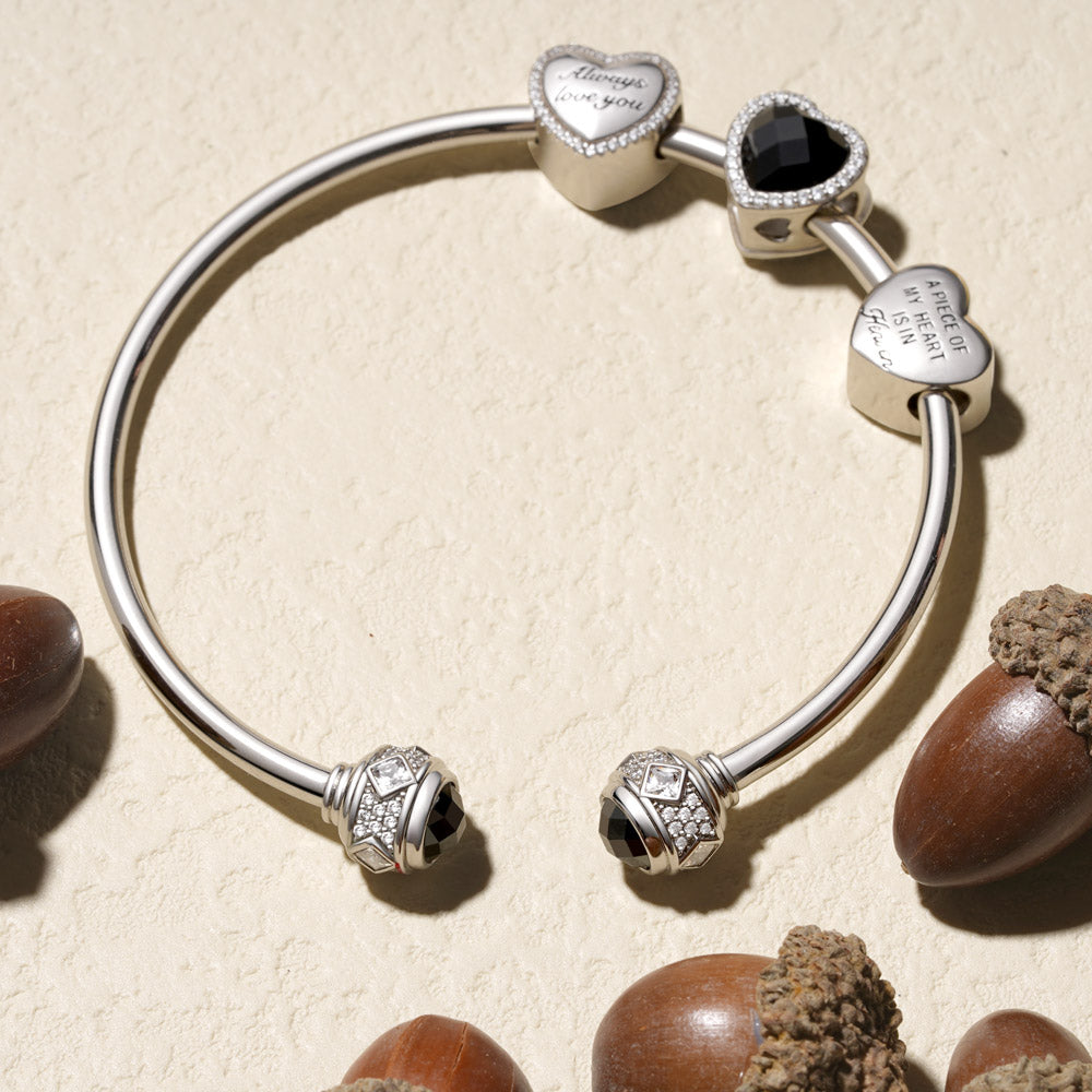 Gnoce Lantern Open Removable Bangle Bracelet_2