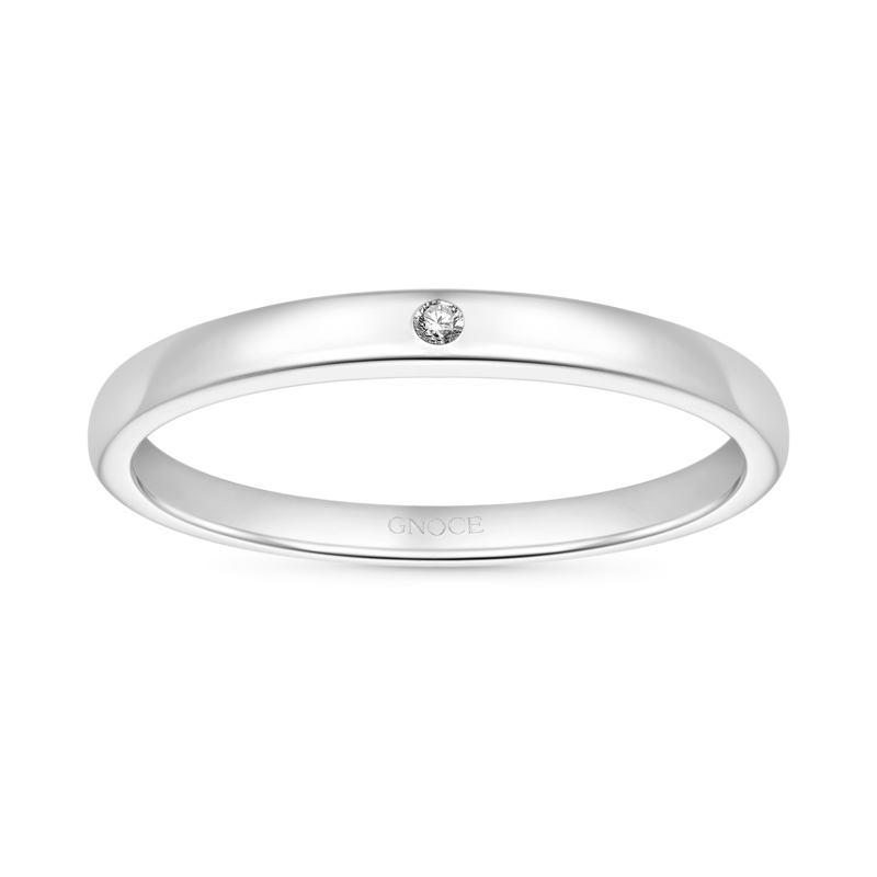 Gnoce Single Band Birthstone Ring_1