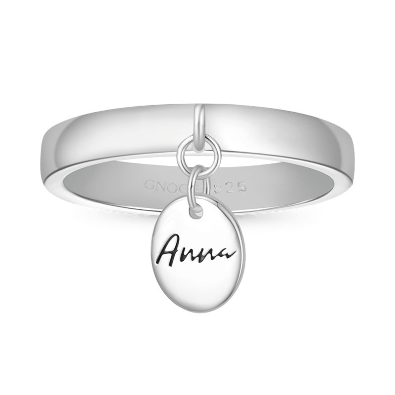 Gnoce Engravable Name Simple Ring_1