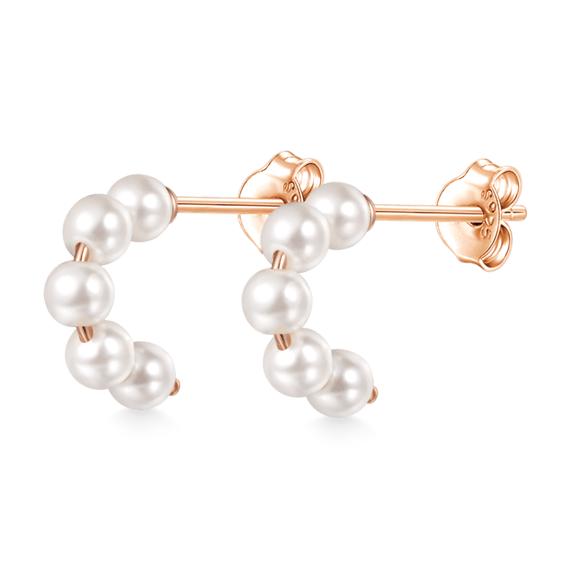 Gnoce Pearl Open Hoop Earrings_4