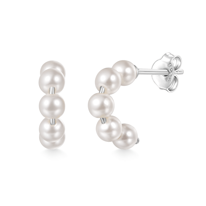 Gnoce Pearl Open Hoop Earrings_1