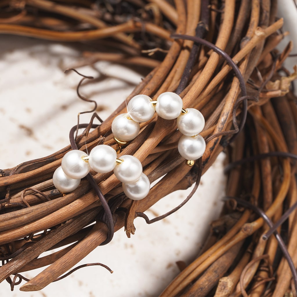 Gnoce Pearl Open Hoop Earrings_5