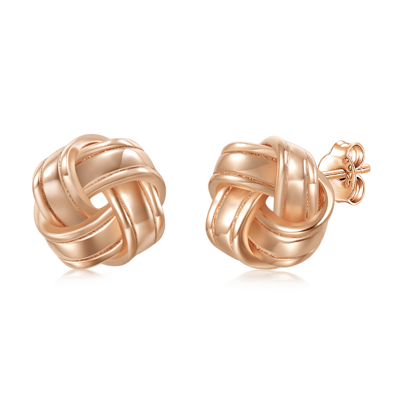 Gnoce Love Knot Studs Earrings_3