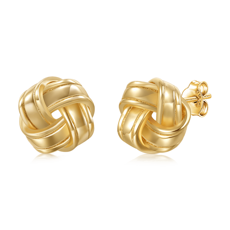 Gnoce Love Knot Studs Earrings_2
