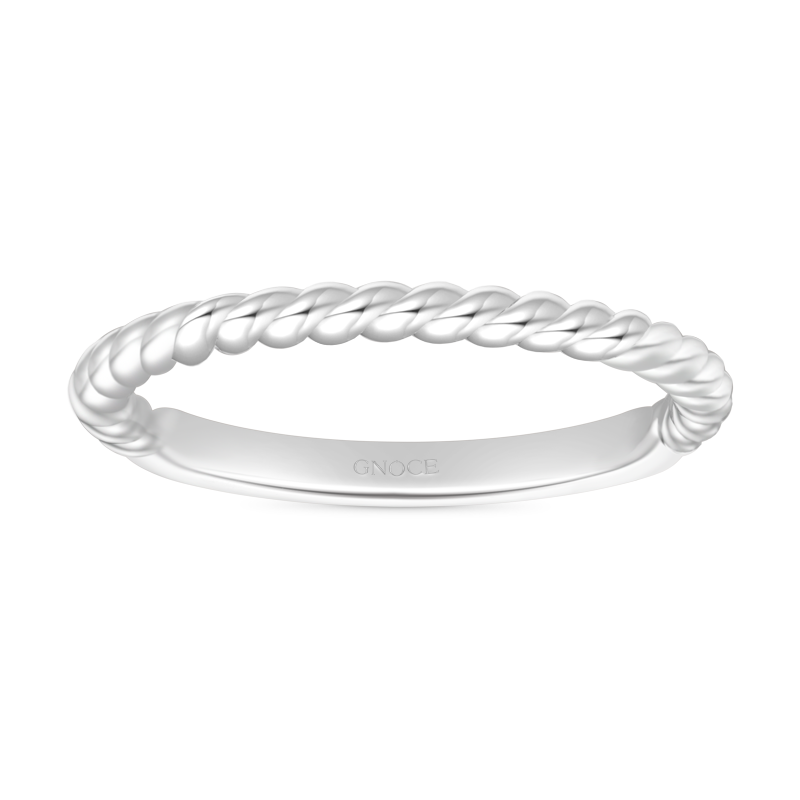 Gnoce Twisted Simple Band Ring_1