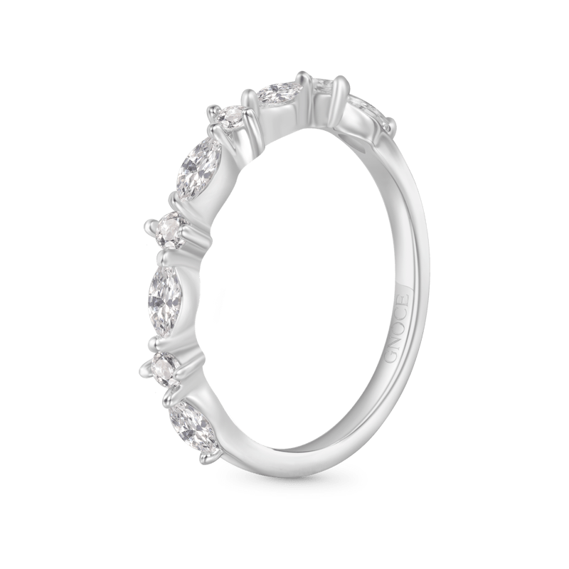 Gnoce Marquise Stacking Birthstone Ring_2