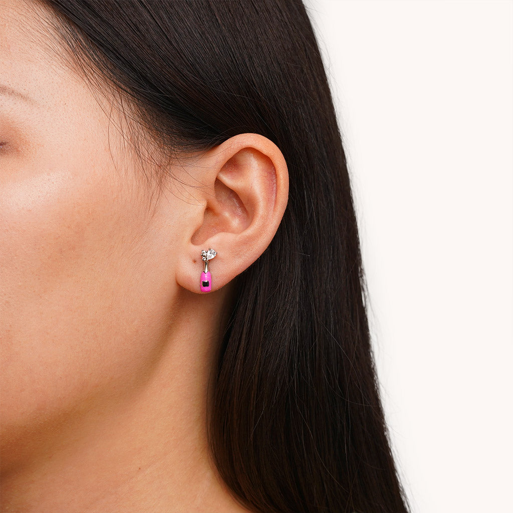 Gnoce Charming Champagne Stud Earrings_3