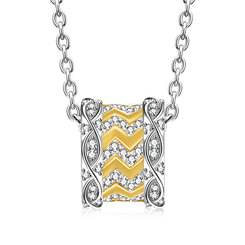 Gnoce Infinity Wave Pendant Necklace_2