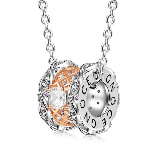 Gnoce "My Only" White Gem Pendant Necklace_1