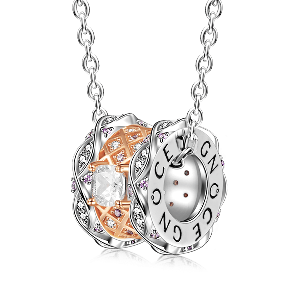 Gnoce "My Only" White Gem Pendant Necklace_1