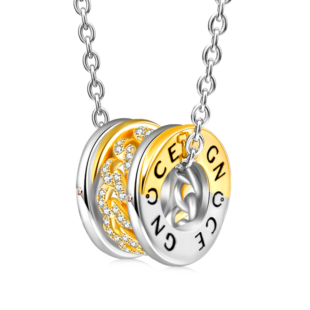 Gnoce Interlocking Link Pendant Necklace_1