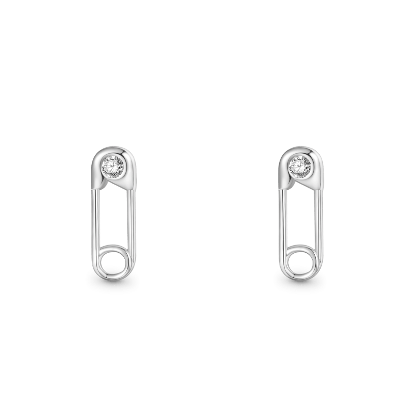 Gnoce Paperclip Stud Earrings_1