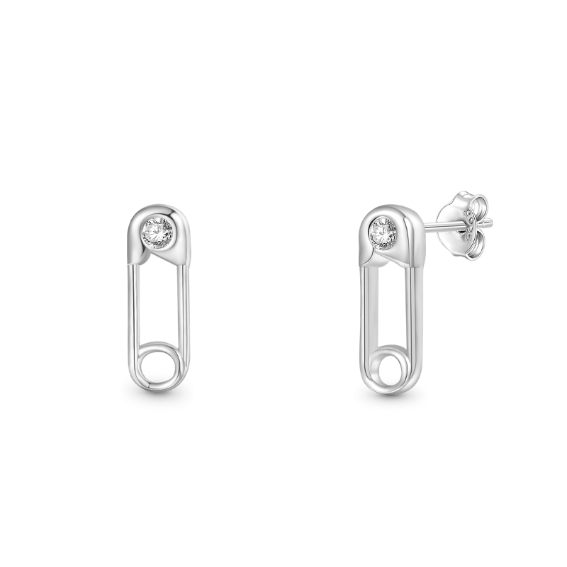 Gnoce Paperclip Stud Earrings_2