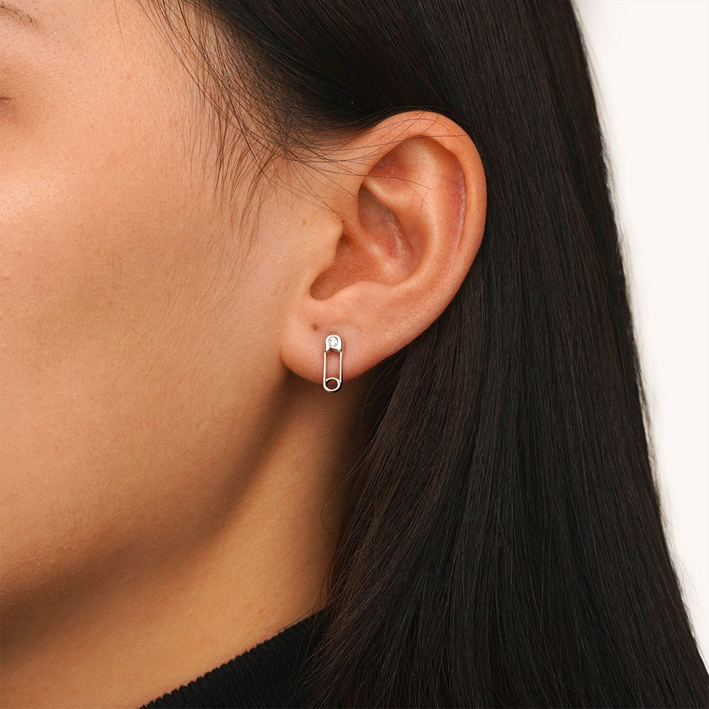 Gnoce Paperclip Stud Earrings_4