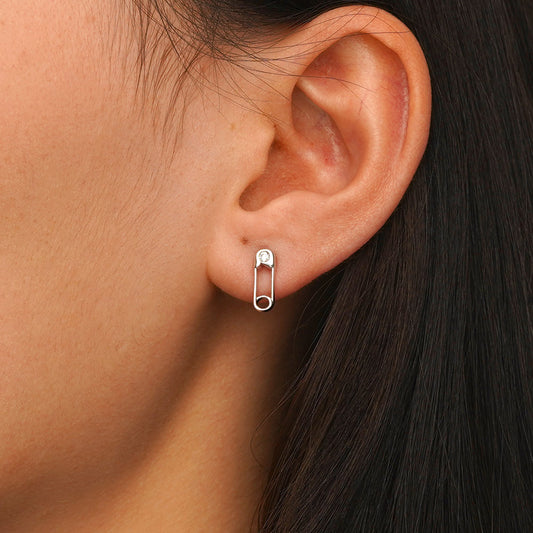 Gnoce Paperclip Stud Earrings_5
