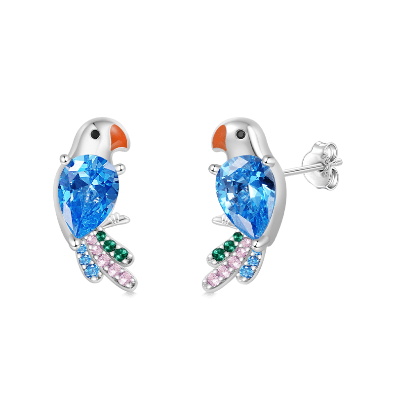Gnoce Parrot Stud Earrings_2