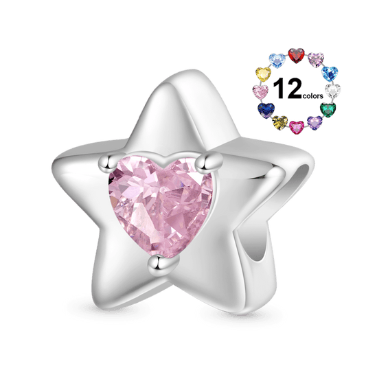 Gnoce Engravable Star Birthstone Charm_1