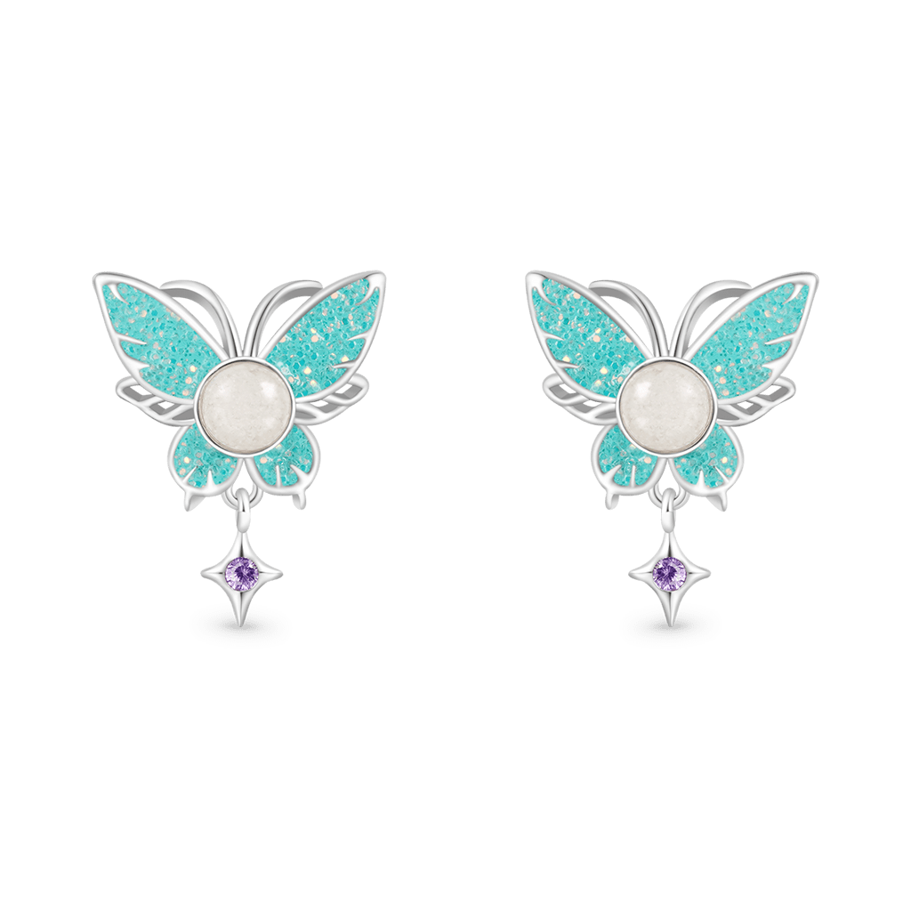 Gnoce Glow-in-the-Dark Butterfly Stud Earrings_3