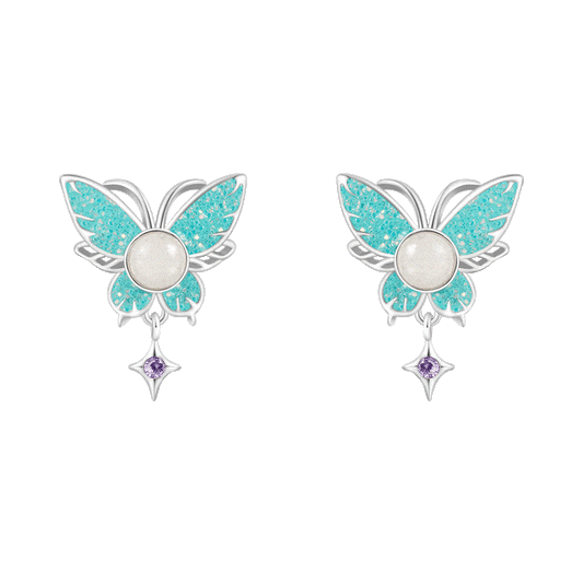 Gnoce Glow-in-the-Dark Butterfly Stud Earrings_1