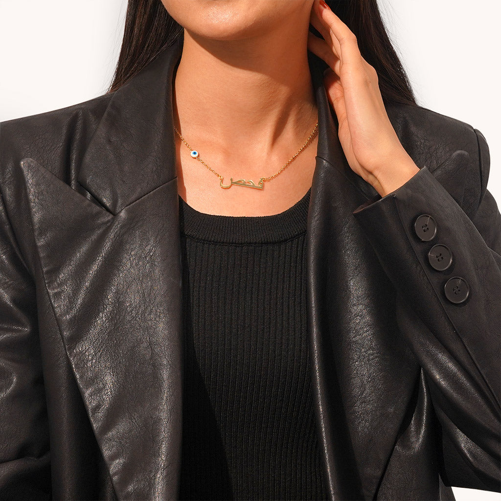 Gnoce Personalized 18k Gold Devil's Eye Necklace_4