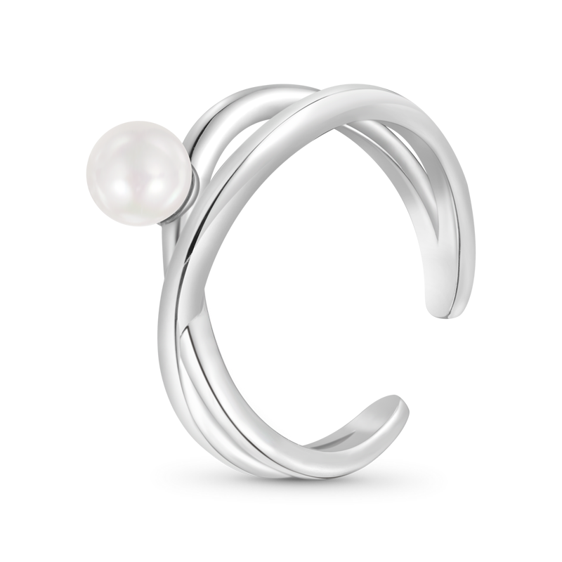 Gnoce Cross Wrap Pearl Band Ring_2