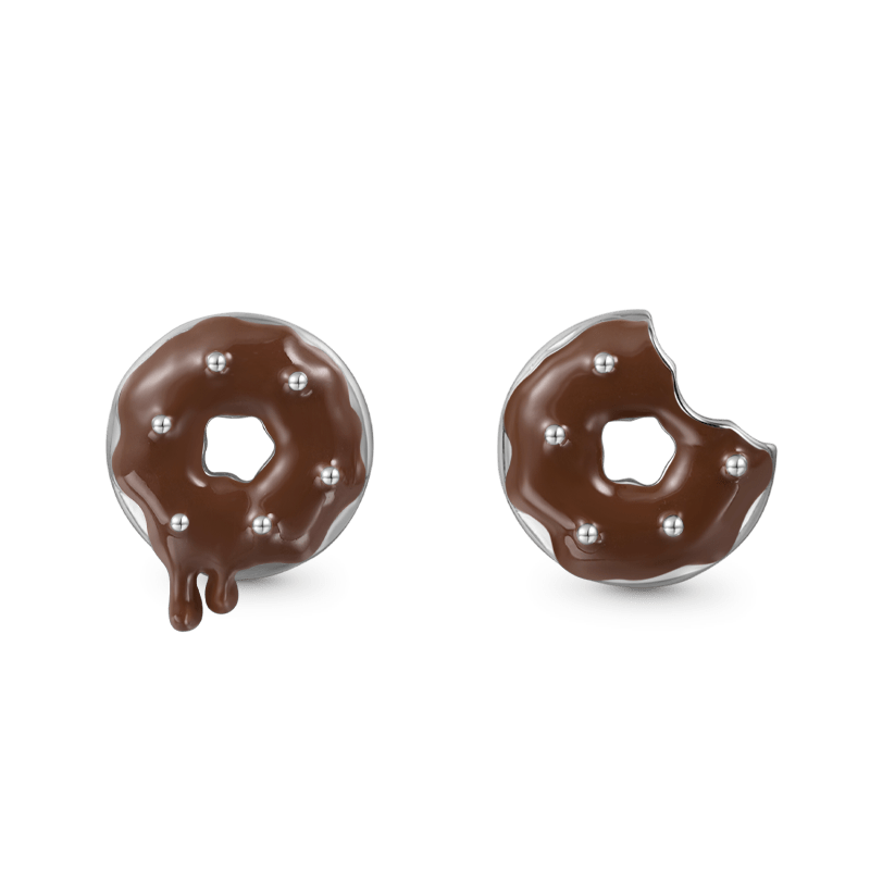 Gnoce Irregular Donut Stud Earrings_1