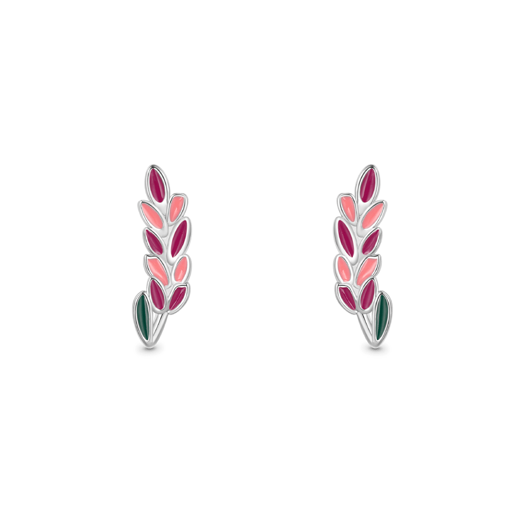 Gnoce Birthday Flower Series Lavender Stud Earrings_1