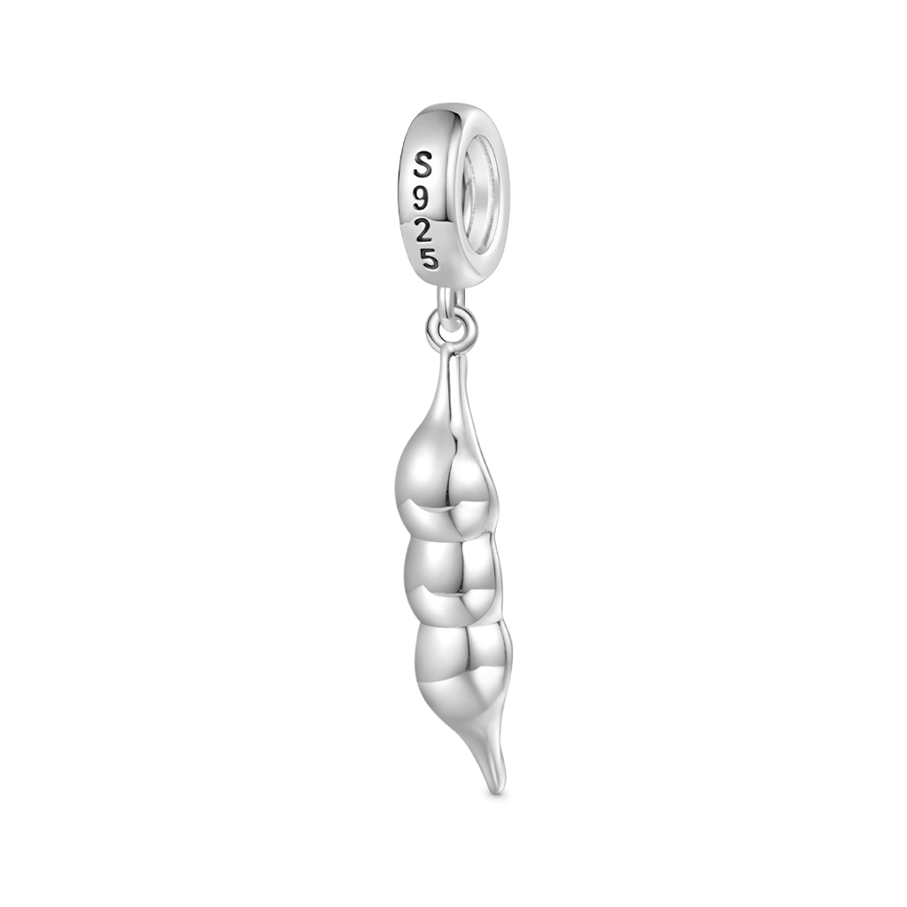 Gnoce Birthstone Pea Pod Pendant Dangle Charm_3